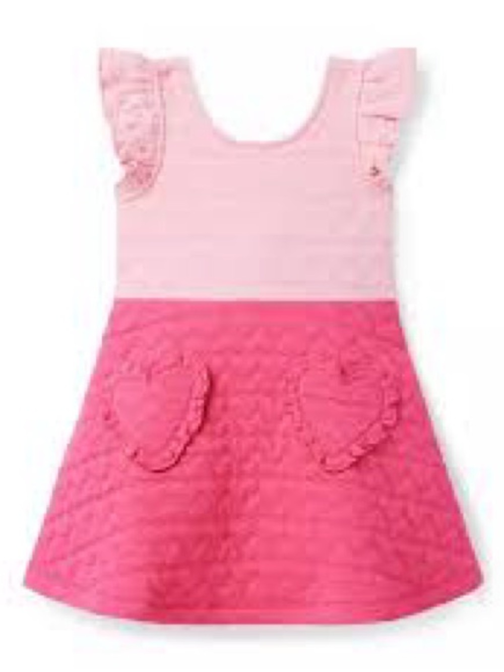 Janie & Jack Quilted Heart Pocket Dress, size 6